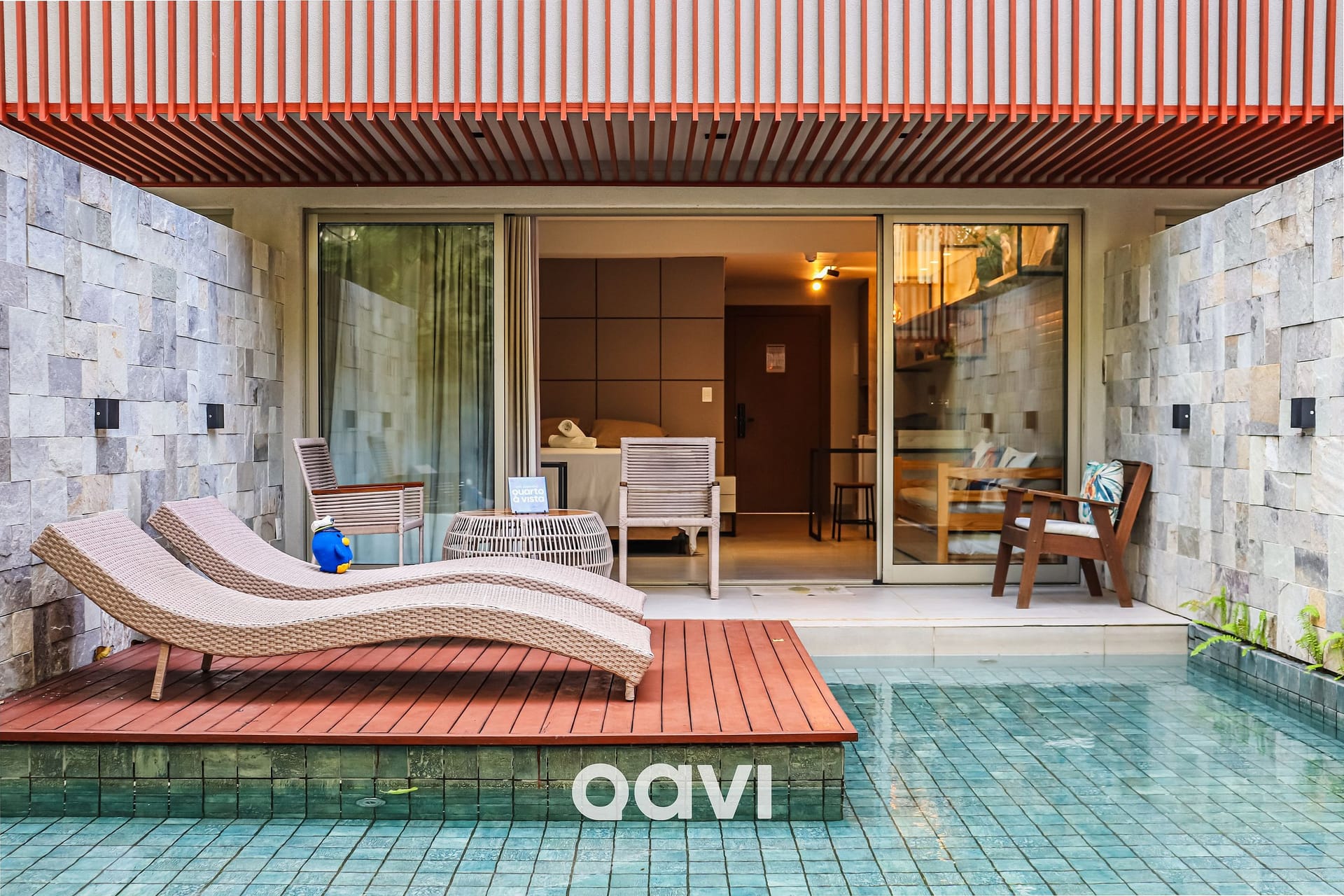 Flat Ile de Pipa Deck Molhado Cartagena by Qavi - 1
